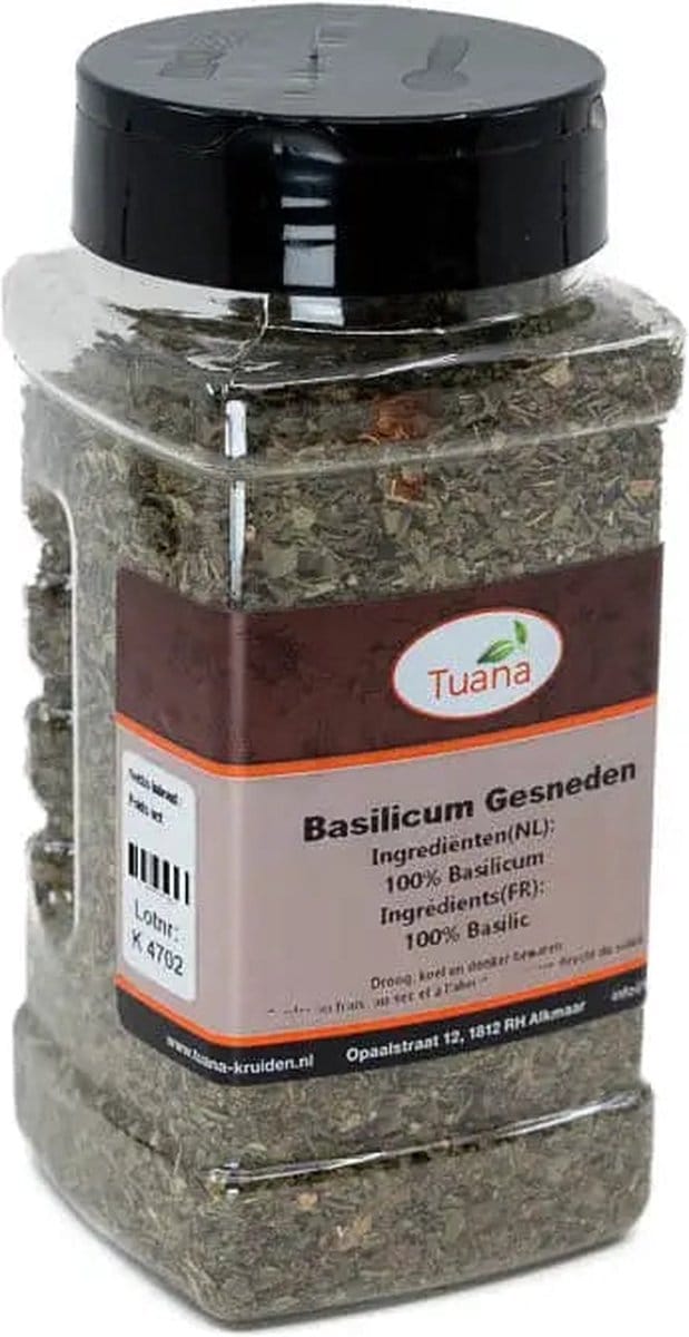 Tuana Kruiden - Basilicum Gesneden - Strooibus 50 Gram - Tuanashop - MP-B-0007