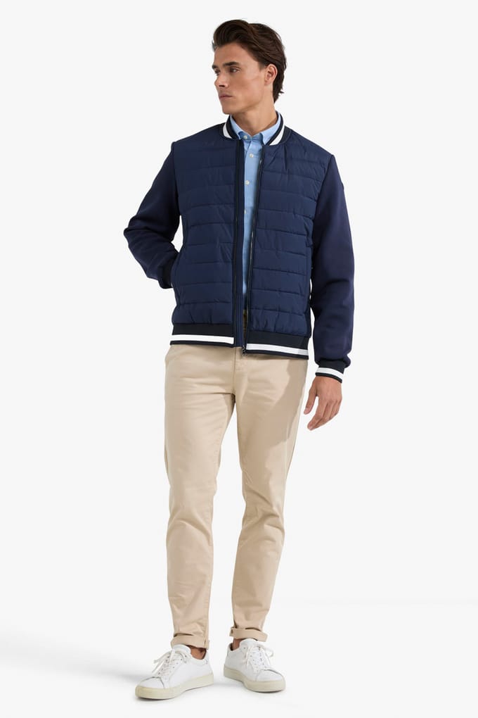 McGregor Mixed Varsity Jacket Navy Taglia: M | Bomber Outlet | Uomo | Blu