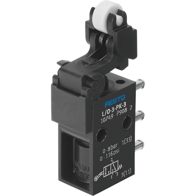 Festo 3/2 NO/NC Monostabiele Schakelaarklep Met Leegloop PK-3 80L/Min - 10749