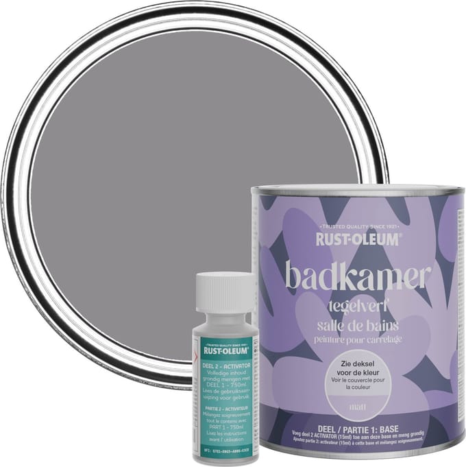 Rust-Oleum Paars Badkamer Tegelverf Matt - Iris 750ml