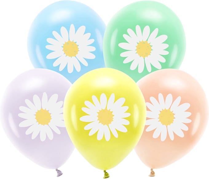PartyDeco - Eco ballonnen - Madelief (5 stuks)