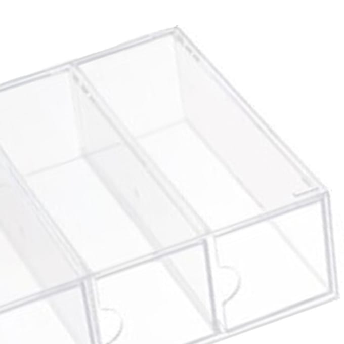 4 Laden Opbergdoos voor Brillen Transparant Acryl Stapelbare Zonnebril Display Houder white