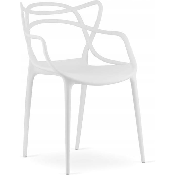 Azuur Wit Tuinstoel - Modern Design voor Balkon & Terras
