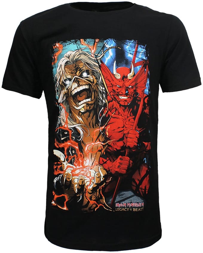 Iron Maiden Duality Big Print T-Shirt - Officiële Merchandise - M
