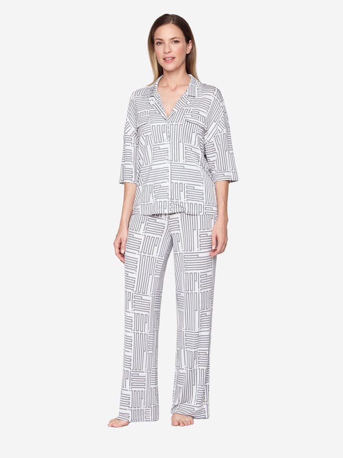 Joop! Pyjamahose Modern Deco