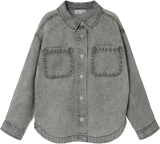 NAME IT - NKFEVERLYN DNM SCHAKET 5503-YA N - Meisjes - Overhemden