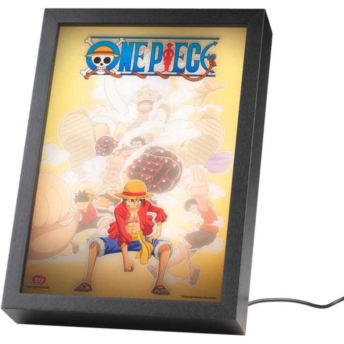 Grupo Erik One Piece Lightbox met Sfeerlicht - Manga Cadeaus, Merch | 20 x 28 x 5 cm, LED Ingelijste Kunstprint, LED Bureaulamp - One Piece Cadeaus, Merchandise
