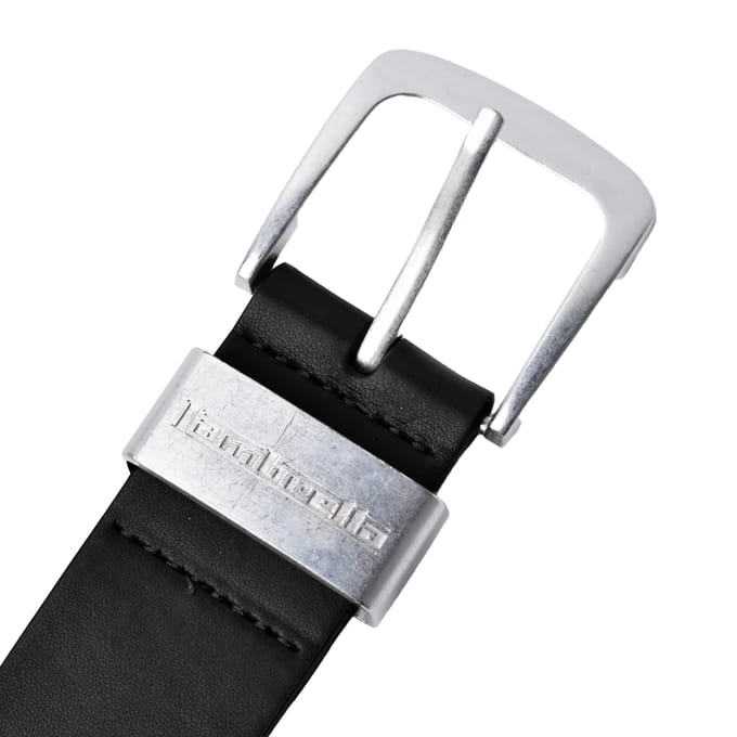 Lambretta Met leer gevoerde riem (Zwart)
