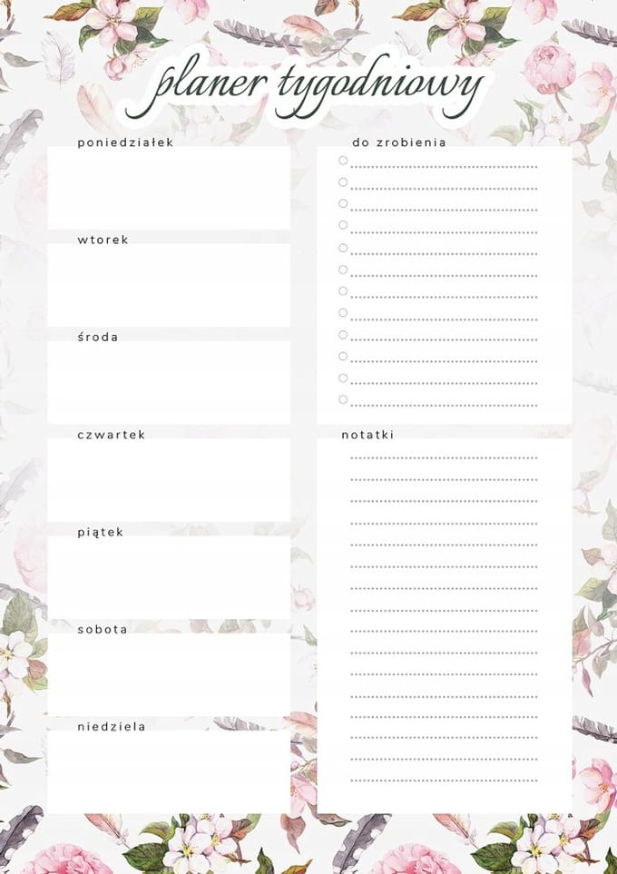 Wallvy - Magneet Weekplanner - 40x56cm - Personaliseerbaar - Droog Uitwisbaar
