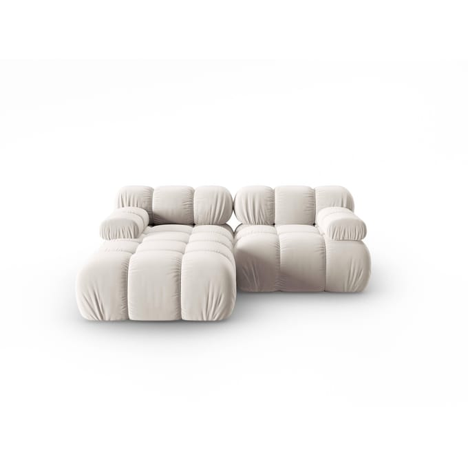 Modulaire-3-zitshoekbank Tropea links velvet | Milo Casa