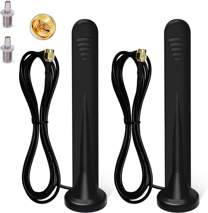 2 Stuks 5G & LTE Buitenantenne - 1.5 Meter Kabel