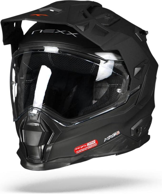 Nexx X.WED2 Plain Mat Zwart Adventure Helm - Helm