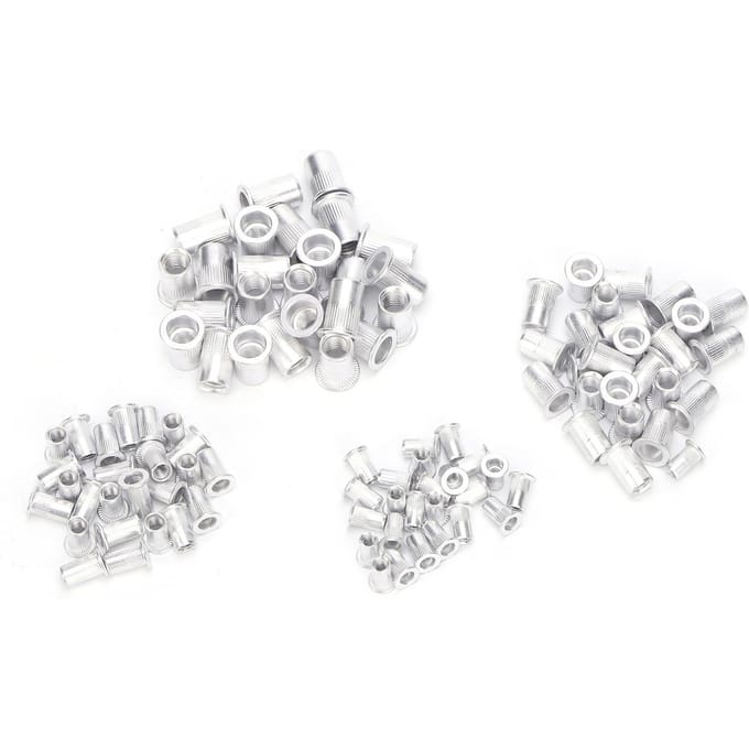 100 Stuks Blindklinkmoeren Set Aluminium Klinkmoer M4M5M6M8 Hardware Accessoires