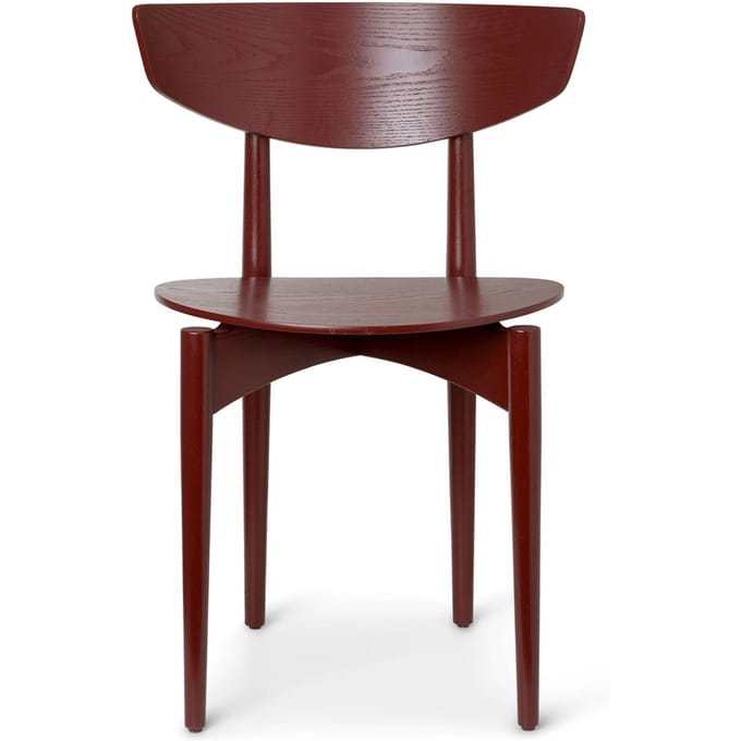 Ferm Living Herman stoel met houten frame - red brown