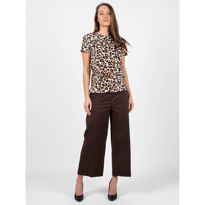 Patrizia Pepe T-Shirt Vrouw bruin