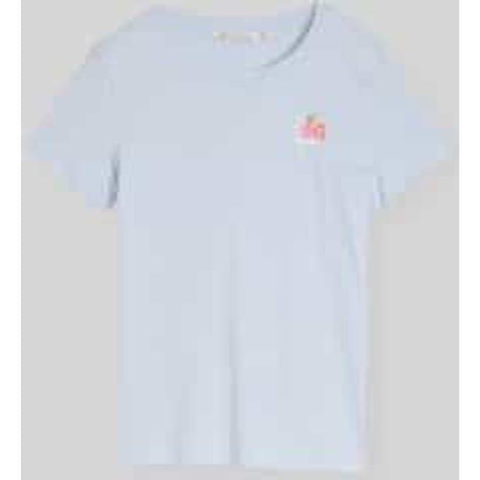 Tom Tailor Denim - T-shirt met print - Maat S - mountain sky blue