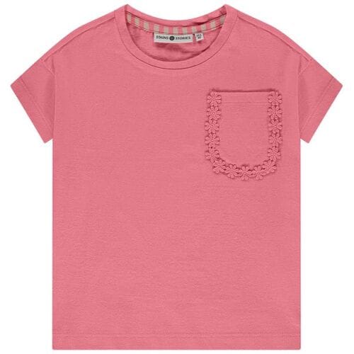 Stains & Stories peuter T-shirt Neon Pink 116 dames