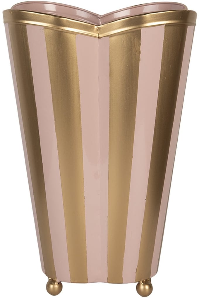 Clayre & Eef Vaas 22x22x35 cm Roze Metaal