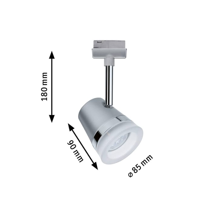 Paulmann URail kegel, ZigBee, CCT, mat chroom