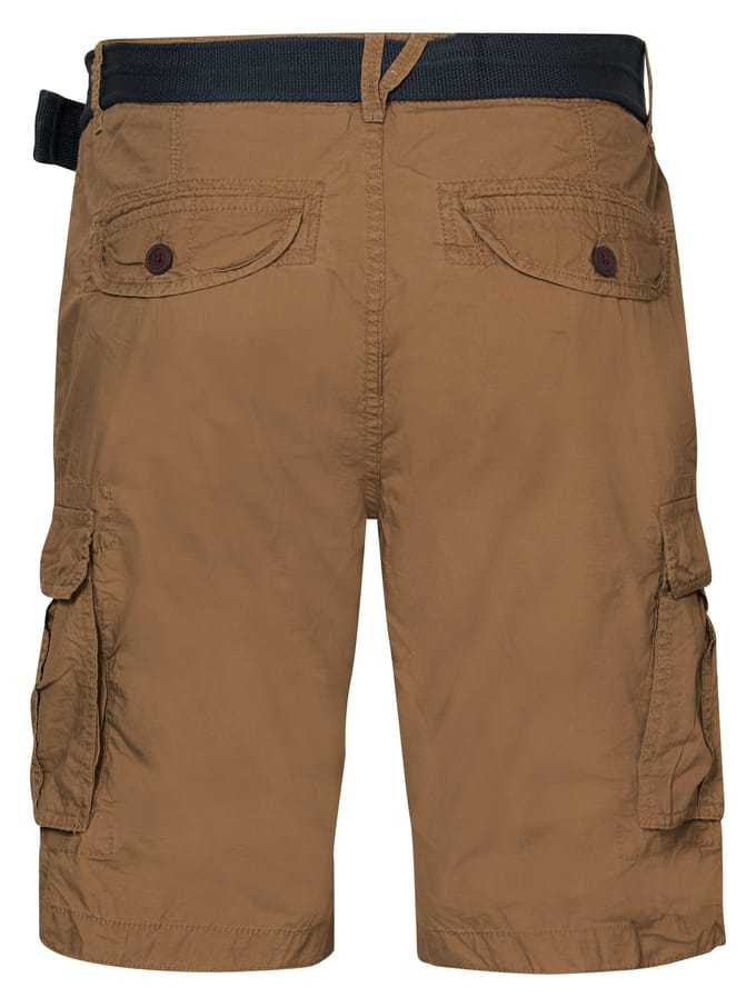 Petrol Industries - Heren Cargoshort met riem - Bruin - Maat M