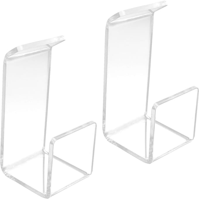 2 Stuks Gaming Headset Stand Muziek Koptelefoon Hanger voor Kantoor Bureau Muur Huis Bibliotheek white
