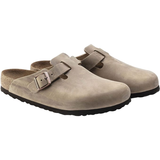 Geoliede leren klompen Birkenstock Boston Oiled