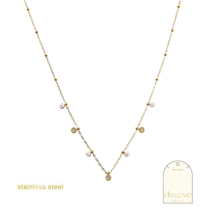 Go Dutch Label Collier Pearls & Stones Goud