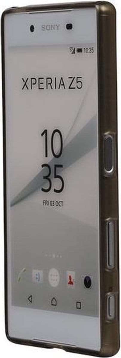 Sony Xperia Z5 Premium TPU Hoesje Transparant Grijs