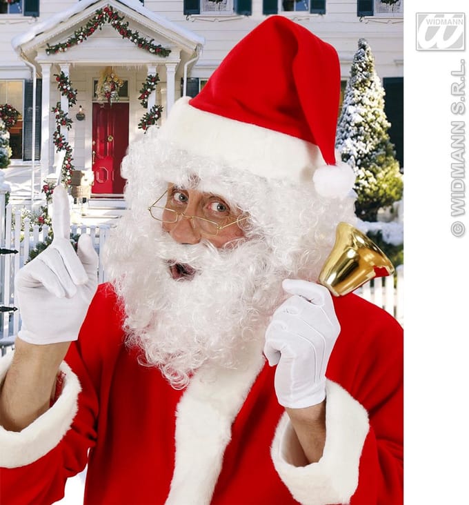 Goedkope kerstman baard met snor