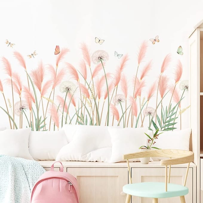 Dailygoods- Muurstickers Bloemen - Muurstickers Slaapkamer