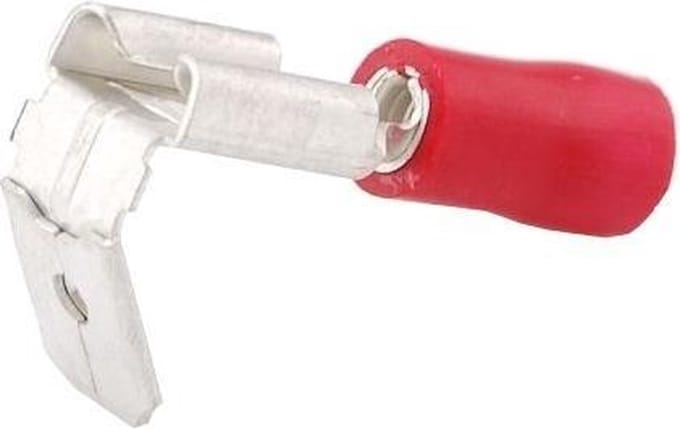Carpoint Vlakstekker Tab 561 Rood 10 Stuks