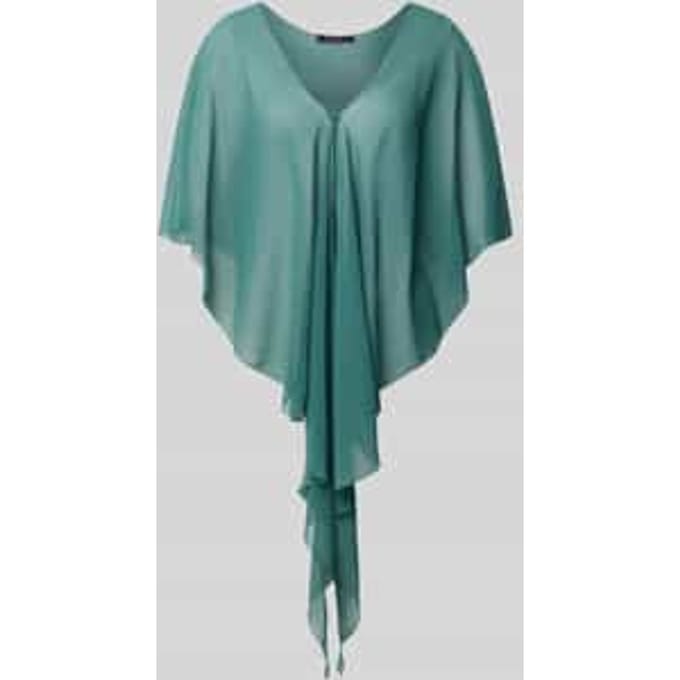 Stola van chiffon met knoopsluiting