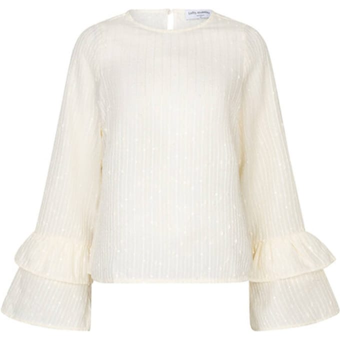 Lofty Manner T-shirt Top Pia Rf50 193 Creme Dames Maat - M