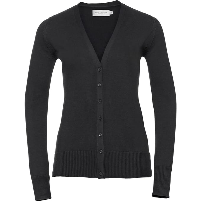 Russell Collectie Dames/Dames V-hals Gebreid Vest (Zwart)