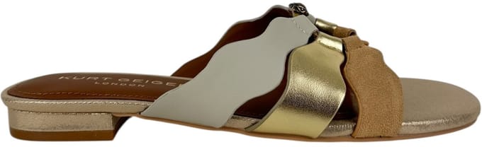 Kurt Geiger Dames Sandaal Goud 5595266129/66 Sun Wave