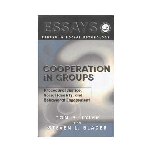 Cooperation In Groups - Tom Tyler