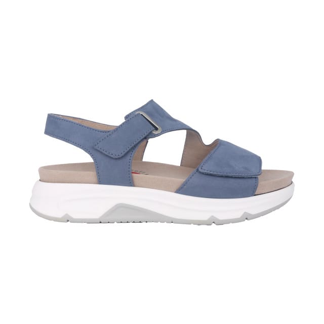 Gabor rollingsoft sensitive 86.885.26 - dames rollende wandelsandaal - Blauw - maat 42.5 (EU) 8.5 (UK)