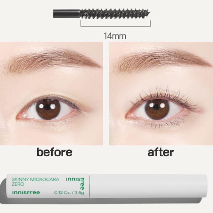 innisfree - Skinny Microcara Zero - 2 Colors 2023 Version - #02 Brown