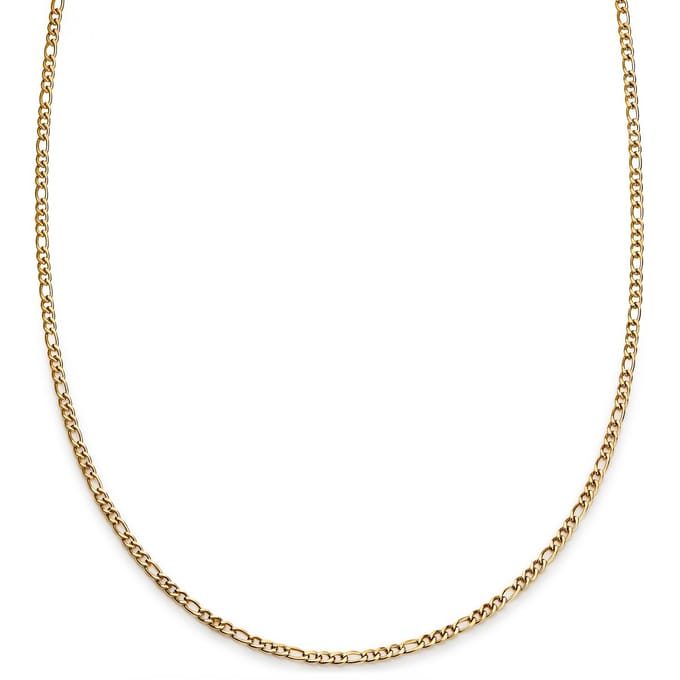 Essentials | 2 mm Goudkleurige Ketting met Figaro Schakels