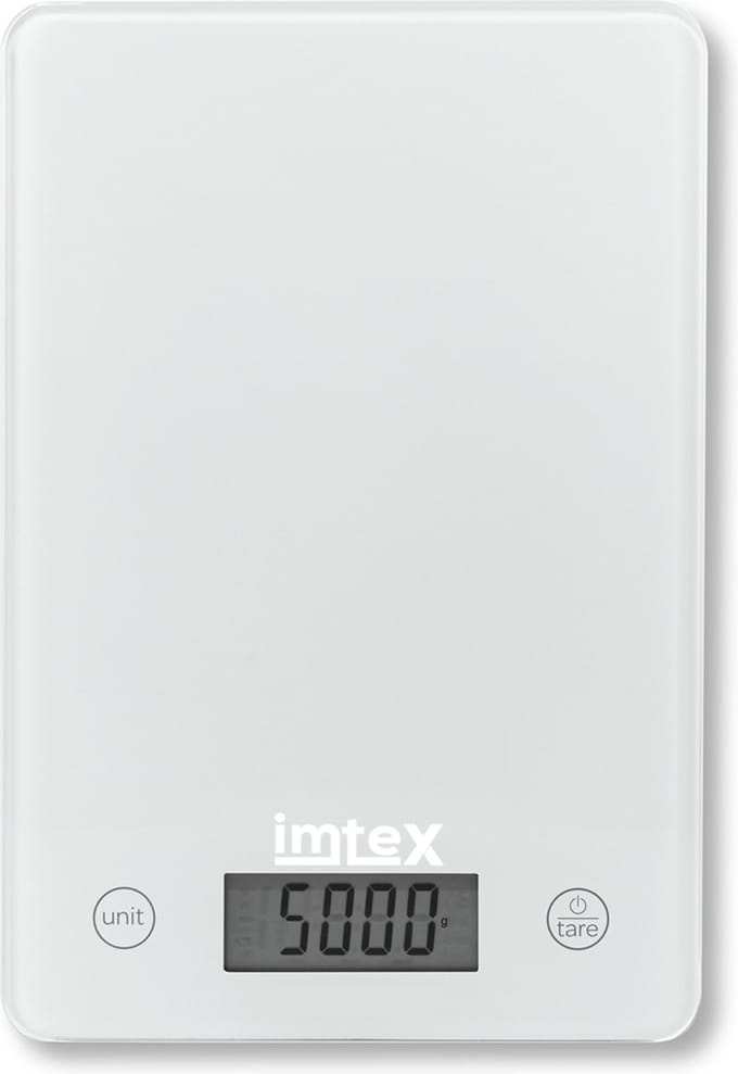 Imtex Digitale Precisie Keukenweegschaal - Tot 5000 gram (5kg) - Zilver