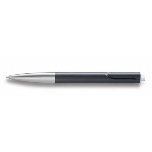 Lamy balpen, model noto black silver, met een zwarte medium vulling