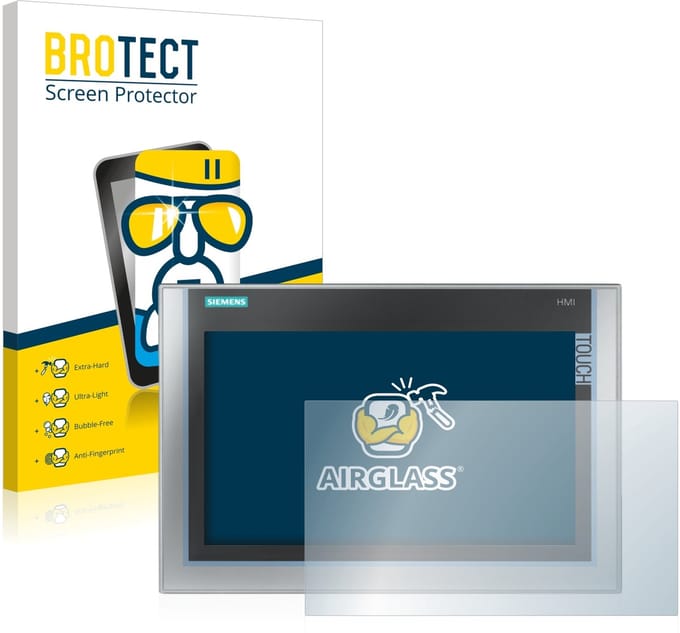 Screenprotector voor Siemens Simatic HMI TP 1200 Comfort Inox Beschermglas transparant