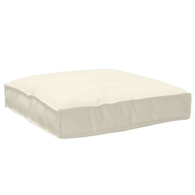 vidaXL - Kussen - Crème - 80 - x - 80 - x - 12 - cm - Oxford - Stof