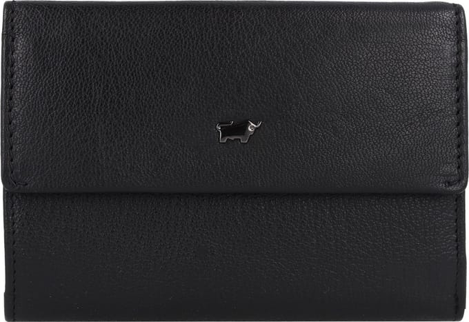 Braun Büffel Anna Portemonnee RFID Leer 14 cm - Dames - Horizontaal - schwarz