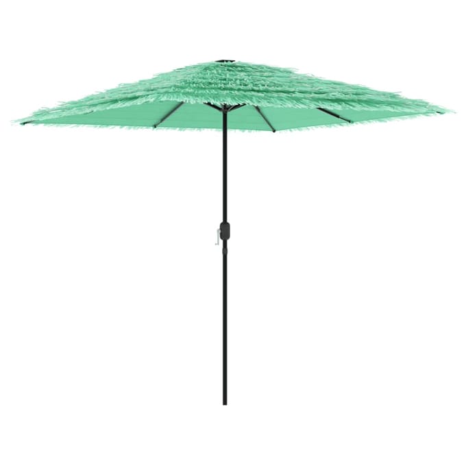 vidaXL - Parasol - met - stalen - paal - 248x248x248 - cm - groen