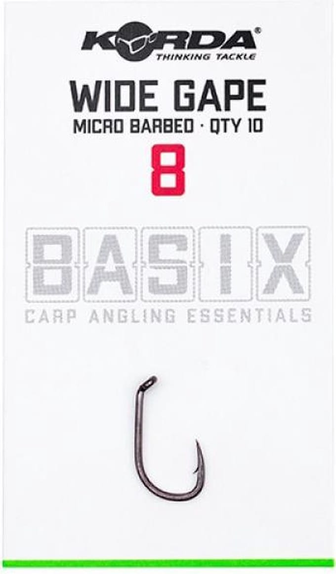 Korda Basix Wide Gape Micro Barbed #8
