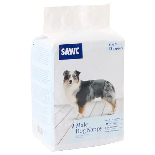 Savic luiers voor mannen maat. M: 40-53cm, 24 stuks hond