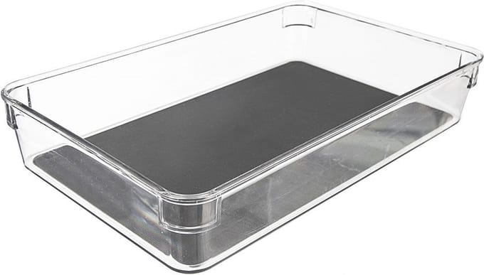 Opbergbox GREY 24x16x4,5 cm - Opbergdoos - Opslag Container