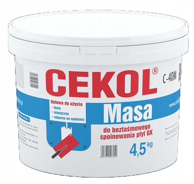 Cekol C-40M - Gipskartonplaat Spoinering Massa - 4,5 kg - Voor Binnen