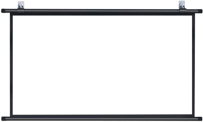 Projectiescherm - Beamerdoek - Thuisbioscoop Ervaring - Handmatig Uittrekbaar - Tot 72 Inch - Zwart